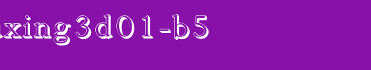 DFPZhouXing3D01-B5.ttf