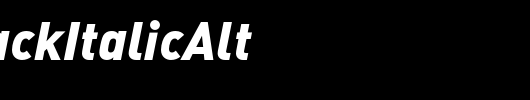 DIN-BlackItalicAlt_英文字体