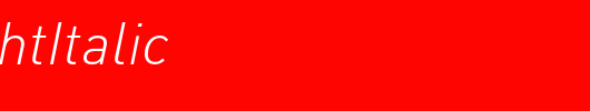 DIN-LightItalic_英文字体