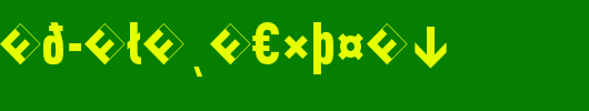 DINCond-BlackExpert_英文字体