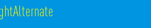 DINCond-LightAlternate_英文字体