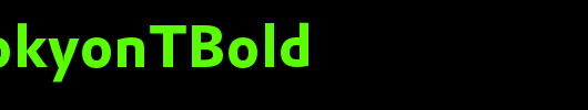 DTLProkyonTBold_英文字体