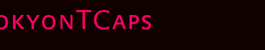 DTLProkyonTCaps_英文字体