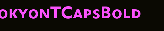 DTLProkyonTCapsBold_英文字体