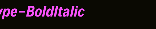 Decalotype-BoldItalic_英文字体