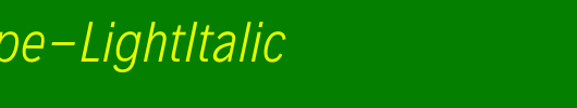 Decalotype-LightItalic_英文字体
