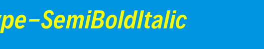 Decalotype-SemiBoldItalic_英文字体