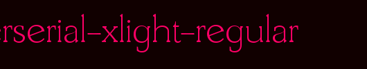 DerringerSerial-Xlight-Regular.ttf