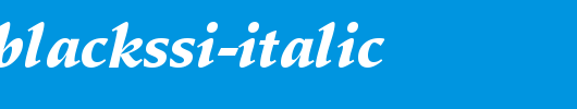 DeutchBlackSSi-Italic.ttf