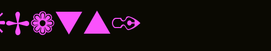 DingBats1_英文字体