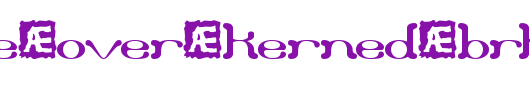 Draggle-over-kerned-BRK-.ttf