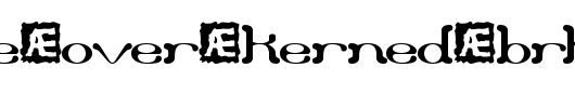 Draggle-over-kerned-BRK.ttf