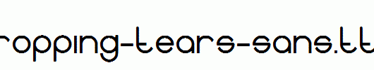 Dropping-tears-sans.ttf