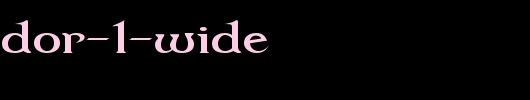 Dumbledor-1-Wide.ttf
