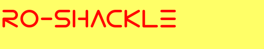 Electro-Shackle_英文字体