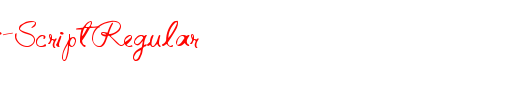 ElizabethSemi-ScriptRegular_英文字体