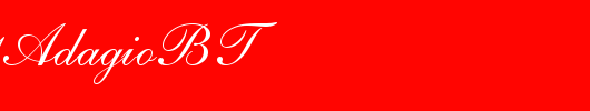 English111AdagioBT_英文字体