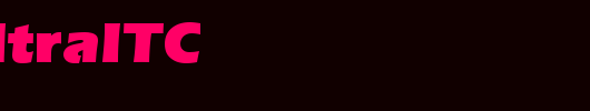 ErasUltraITC_英文字体