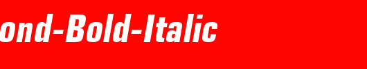 EuropeCond-Bold-Italic_英文字体
