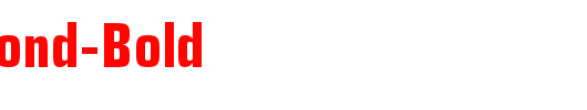 EuropeCond-Bold_英文字体