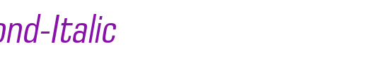 EuropeCond-Italic_英文字体