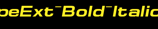 EuropeExt-Bold-Italic_英文字体