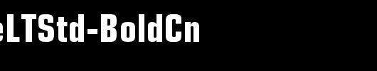 EurostileLTStd-BoldCn_英文字体