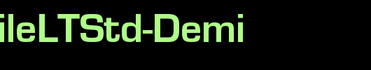 EurostileLTStd-Demi_英文字体