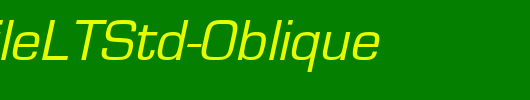 EurostileLTStd-Oblique_英文字体