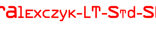 F2FOCRAlexczyk-LT-Std-Shake_英文字体