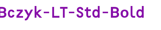 F2FOCRBczyk-LT-Std-Bold_英文字体