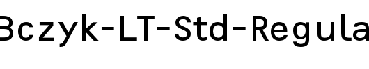 F2FOCRBczyk-LT-Std-Regular_英文字体