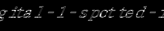 FZ-DIGITAL-1-SPOTTED-ITALIC.ttf