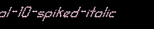 FZ-DIGITAL-10-SPIKED-ITALIC.ttf