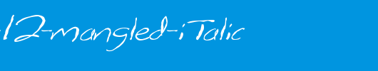 FZ-HAND-12-MANGLED-ITALIC.ttf