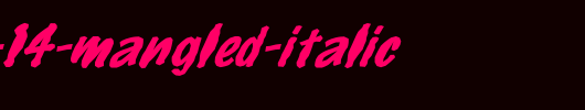 FZ-HAND-14-MANGLED-ITALIC.ttf