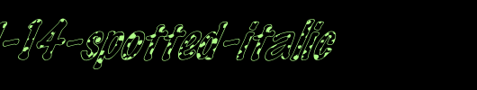 FZ-HAND-14-SPOTTED-ITALIC.ttf