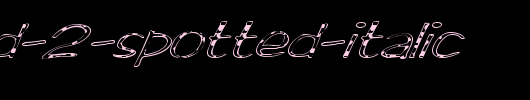 FZ-HAND-2-SPOTTED-ITALIC.ttf