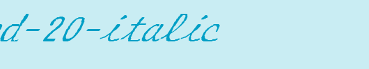 FZ-HAND-20-ITALIC.ttf