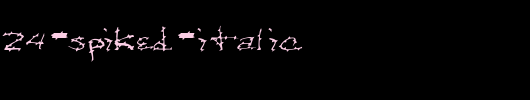 FZ-HAND-24-SPIKED-ITALIC.ttf