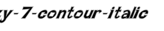 FZ-JAZZY-7-CONTOUR-ITALIC.ttf