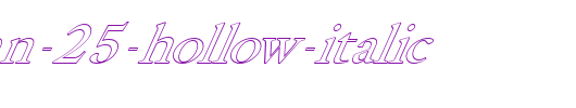 FZ-ROMAN-25-HOLLOW-ITALIC.ttf