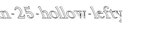 FZ-ROMAN-25-HOLLOW-LEFTY.ttf