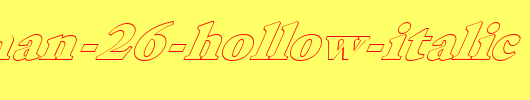 FZ-ROMAN-26-HOLLOW-ITALIC.ttf