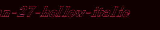 FZ-ROMAN-27-HOLLOW-ITALIC.ttf