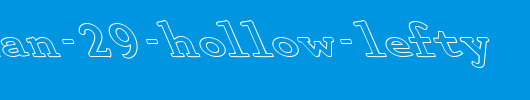 FZ-ROMAN-29-HOLLOW-LEFTY.ttf
