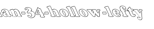 FZ-ROMAN-34-HOLLOW-LEFTY.ttf