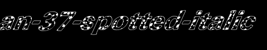 FZ-ROMAN-37-SPOTTED-ITALIC.ttf