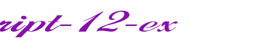 FZ-SCRIPT-12-EX.ttf