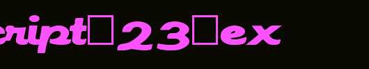 FZ-SCRIPT-23-EX.ttf